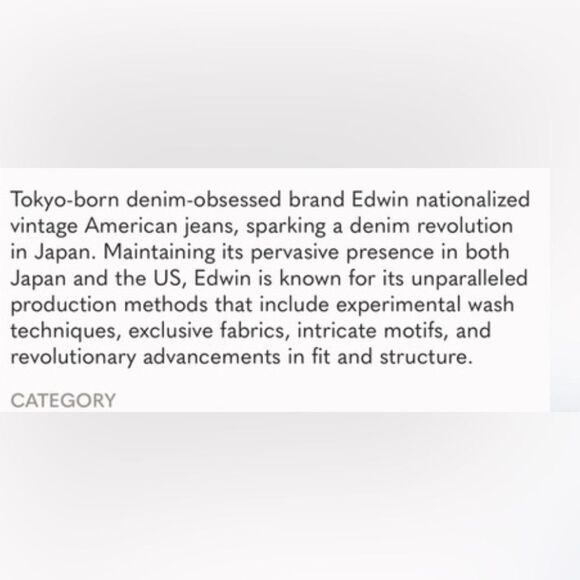 NWOT EDWIN Women’s Maiia Wide Leg Crop Trouser Jeans - Size XS (24/25) - Picture 13 of 13